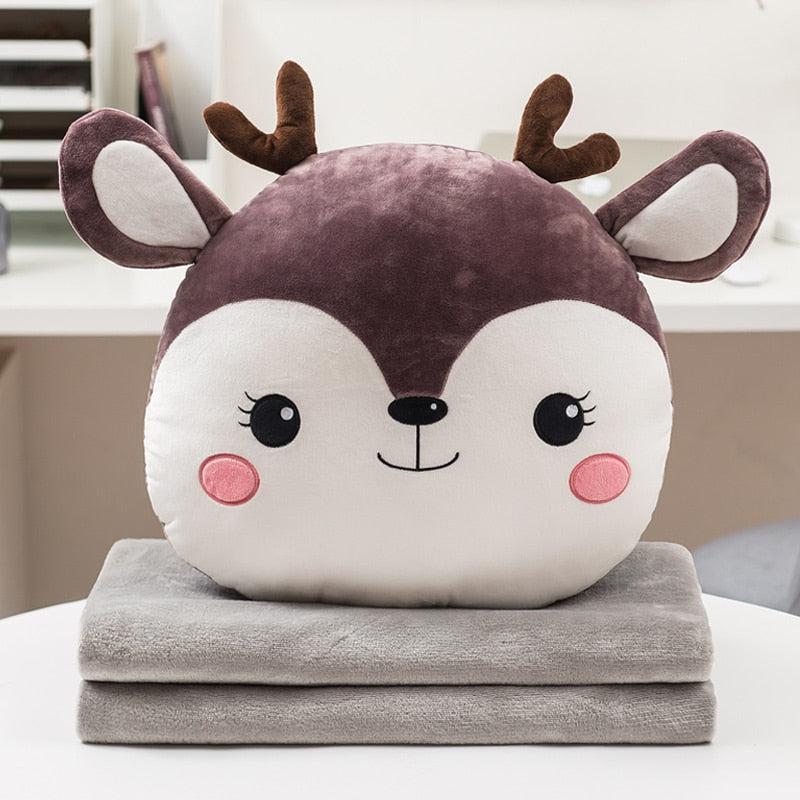 2 in 1 Animal Blanket & Pillow