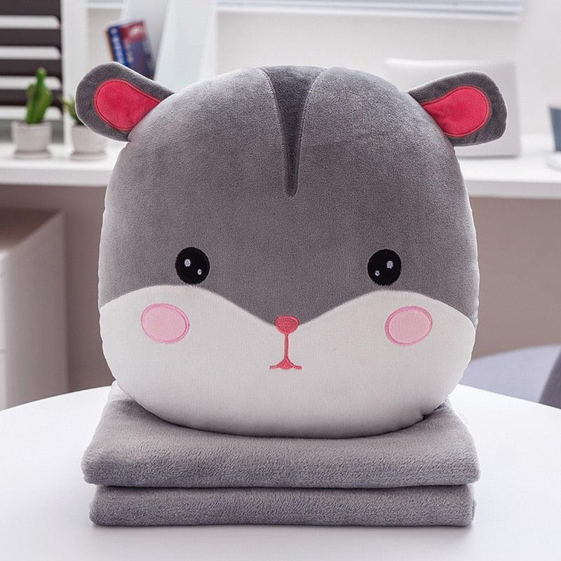 2 in 1 Animal Blanket & Pillow