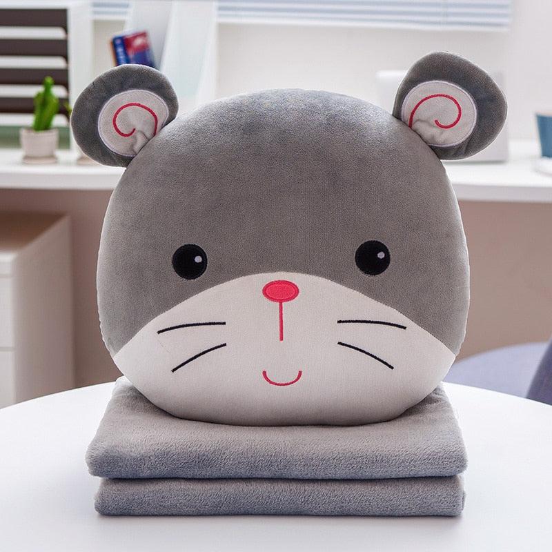2 in 1 Animal Blanket & Pillow