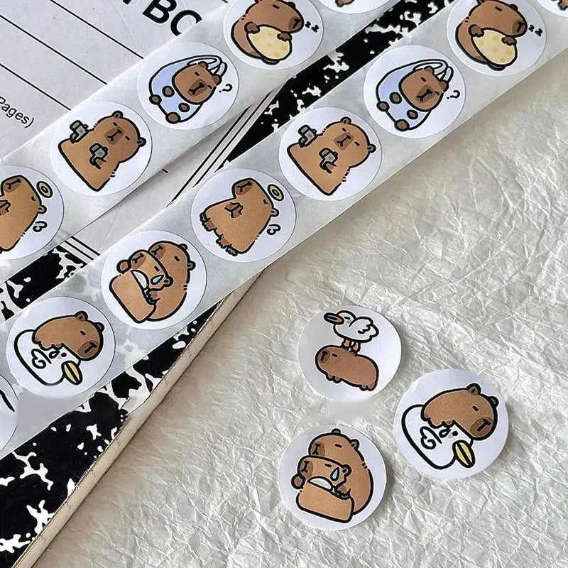 500 x Capybara Stickers