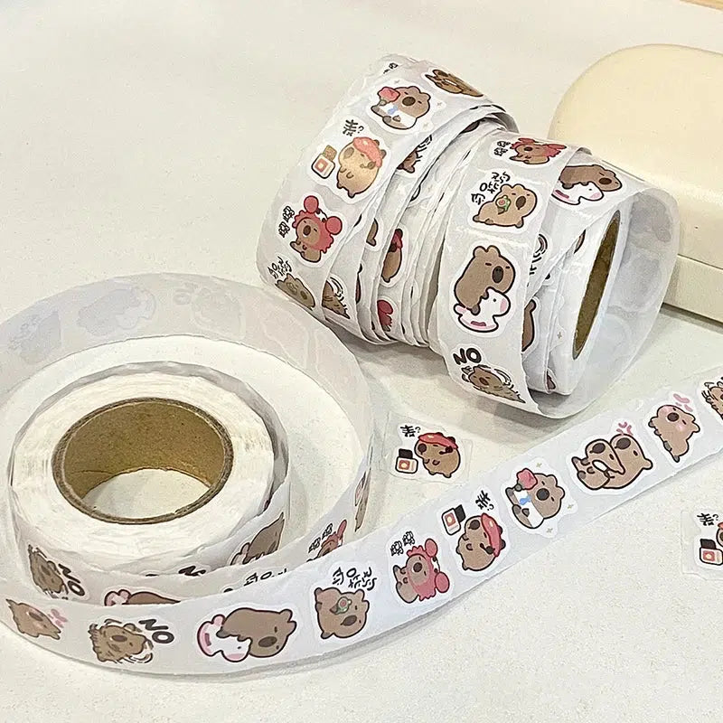500 x Capybara Stickers