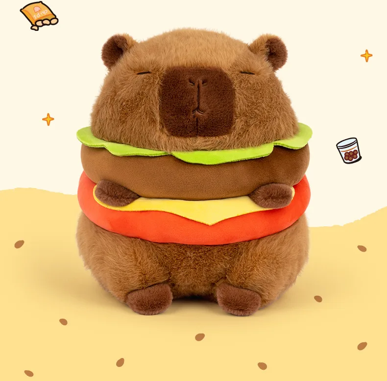 Capybara Hamburger Plush