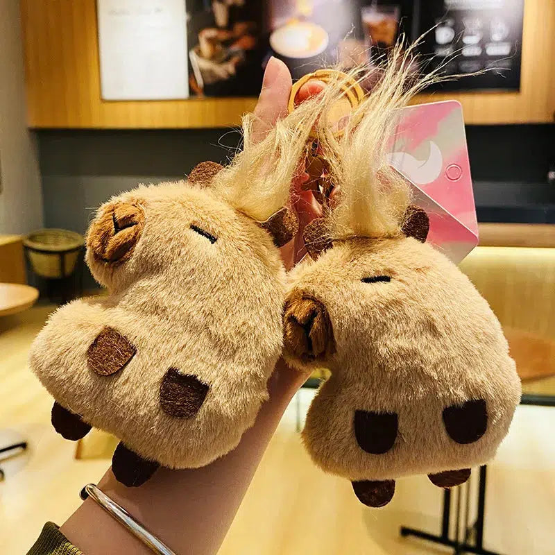 Capybara Plush Keychain