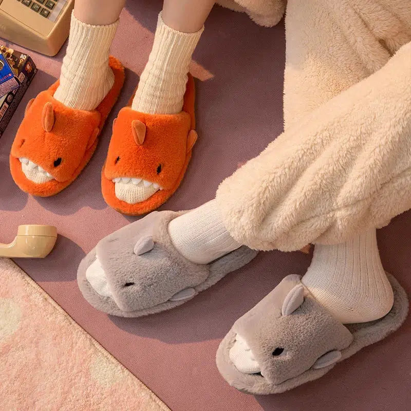 Fluffy Shark Slippers