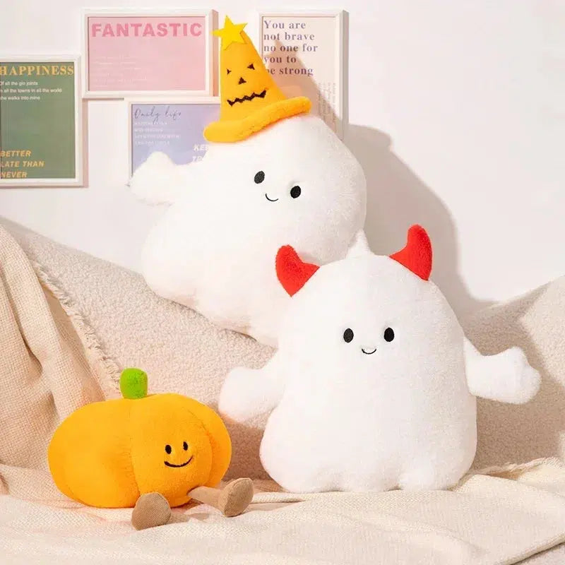 Halloween Happy Pumpkin & Ghost Plush