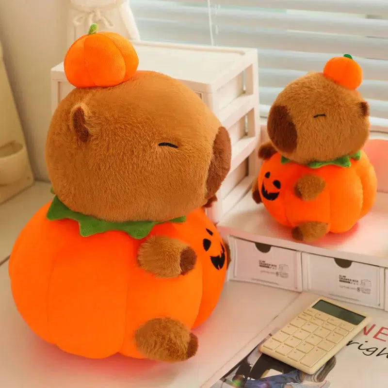 Halloween Pumpkin Capybara Plush