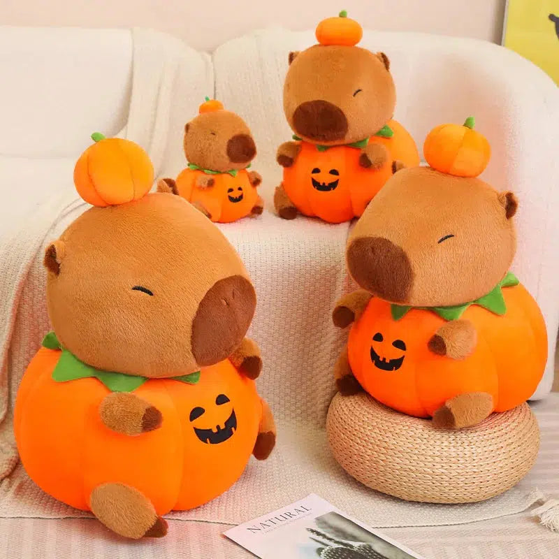 Halloween Pumpkin Capybara Plush