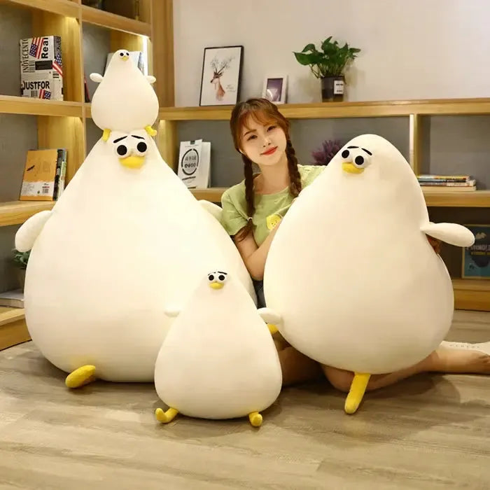 Chonky Round Penguin Blob Plush