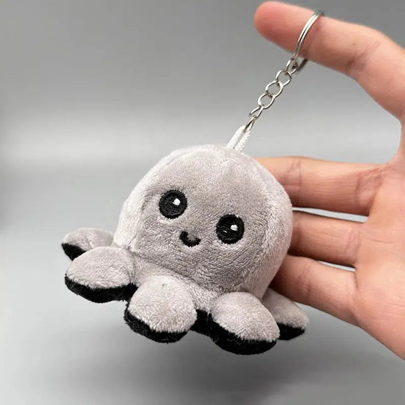 Mini Reversible Octopus Keychain Plush