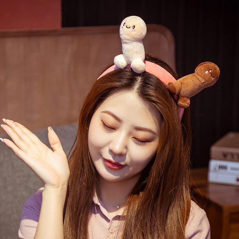 Plush Penis Headband
