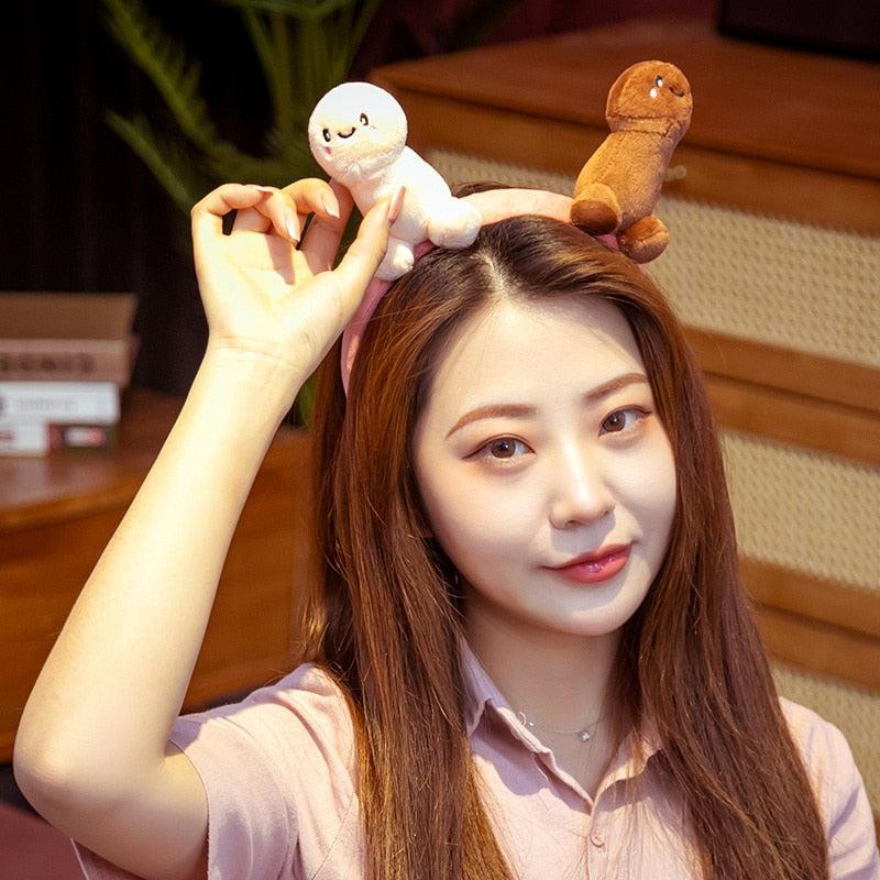 Plush Penis Headband