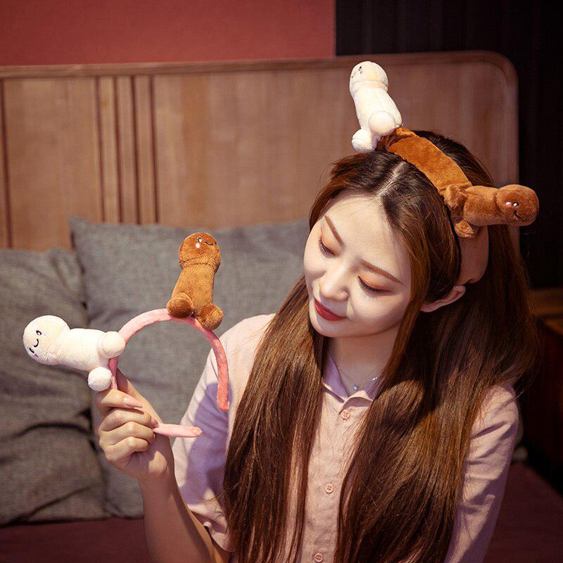 Plush Penis Headband