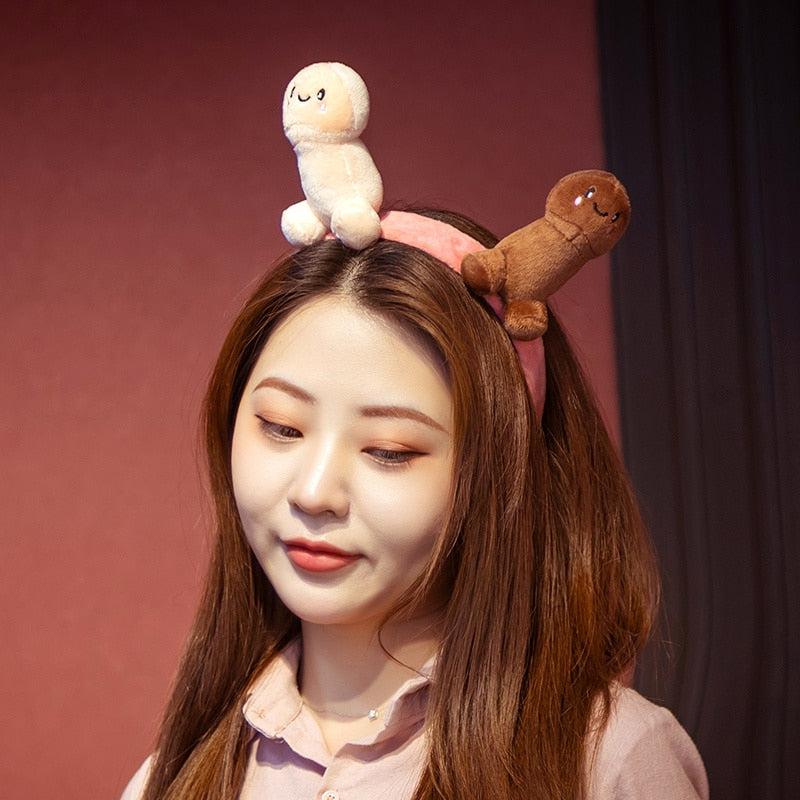 Plush Penis Headband