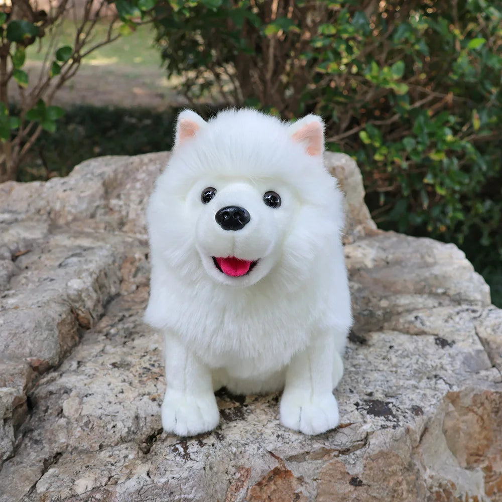 Lifelike Samoyed Push