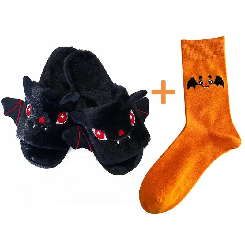 Halloween Bat Slippers