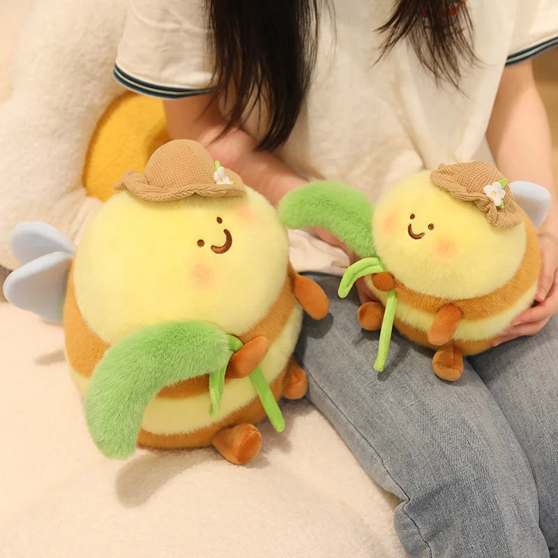 Happy Farmer Bee Plush