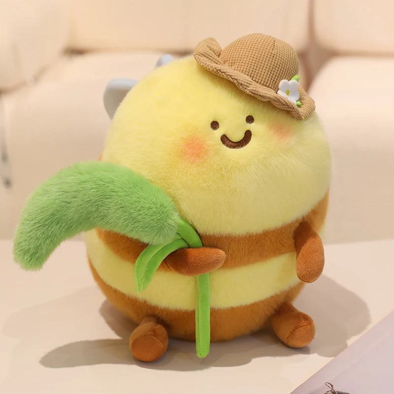 Happy Farmer Bee Plush