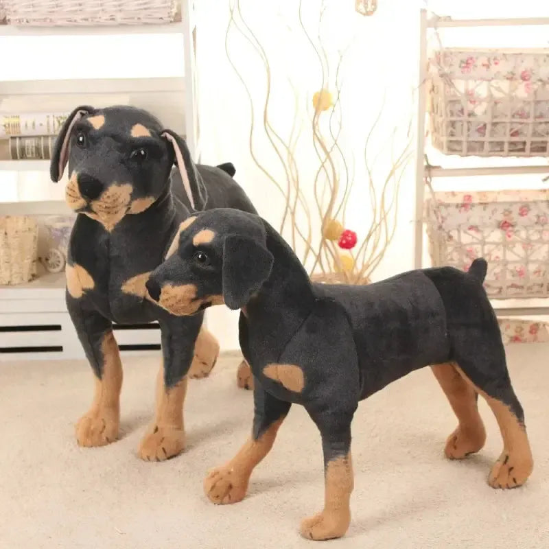 Lifelike Rottweiler Dog Plush