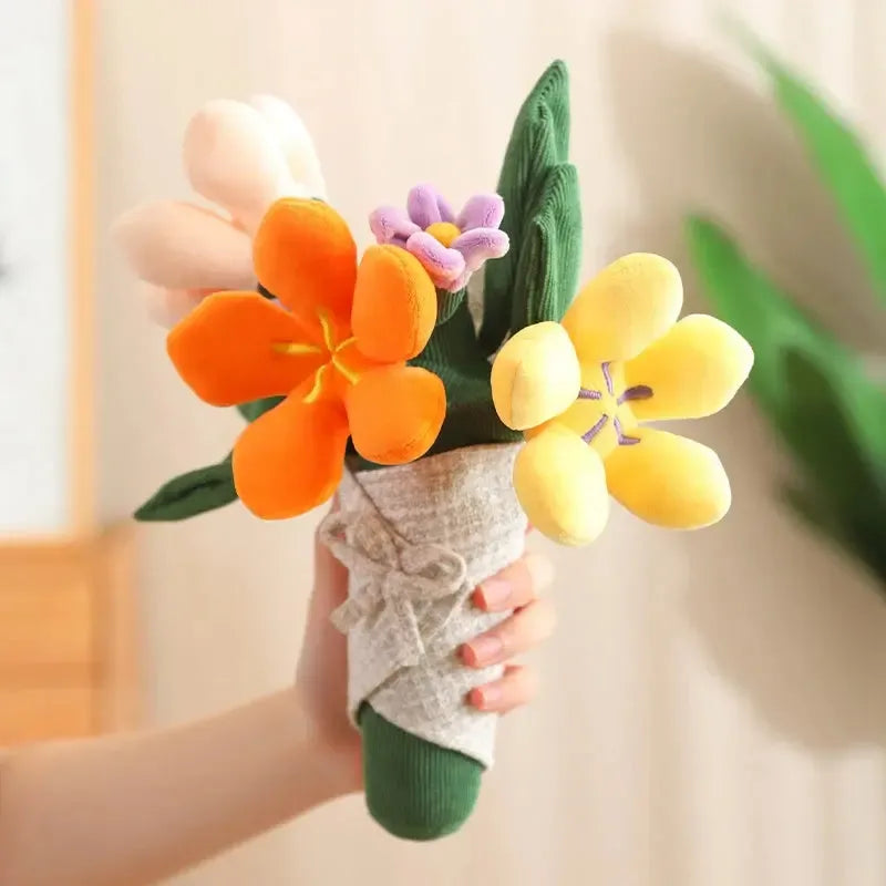 Plush Bouquet of Flowers