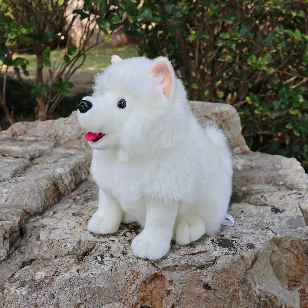 Lifelike Samoyed Push