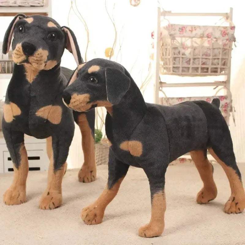 Lifelike Rottweiler Dog Plush