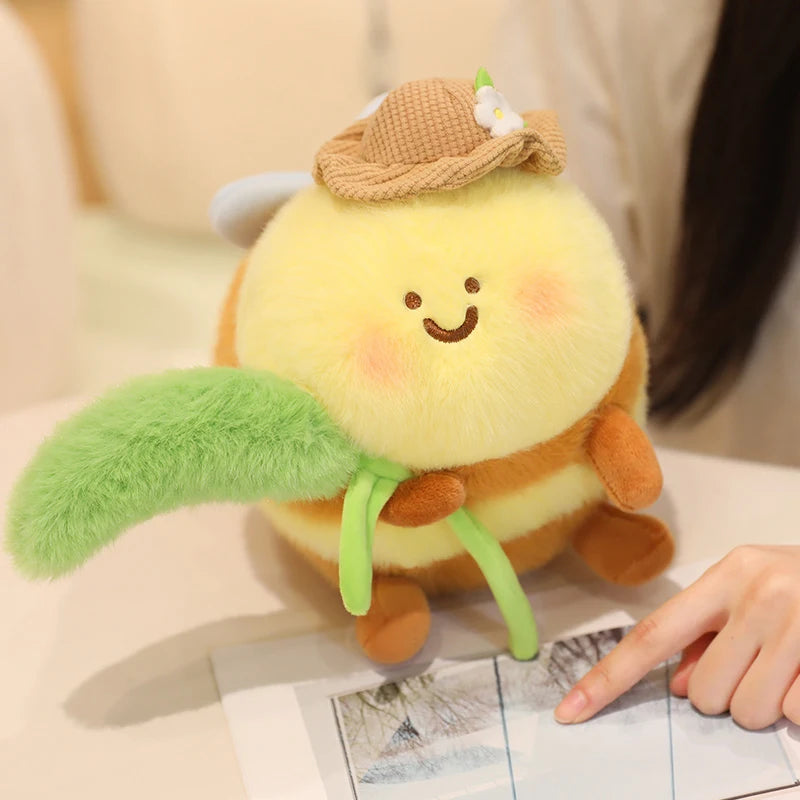 Happy Farmer Bee Plush
