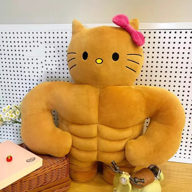 Muscle Buff Kitty Plush