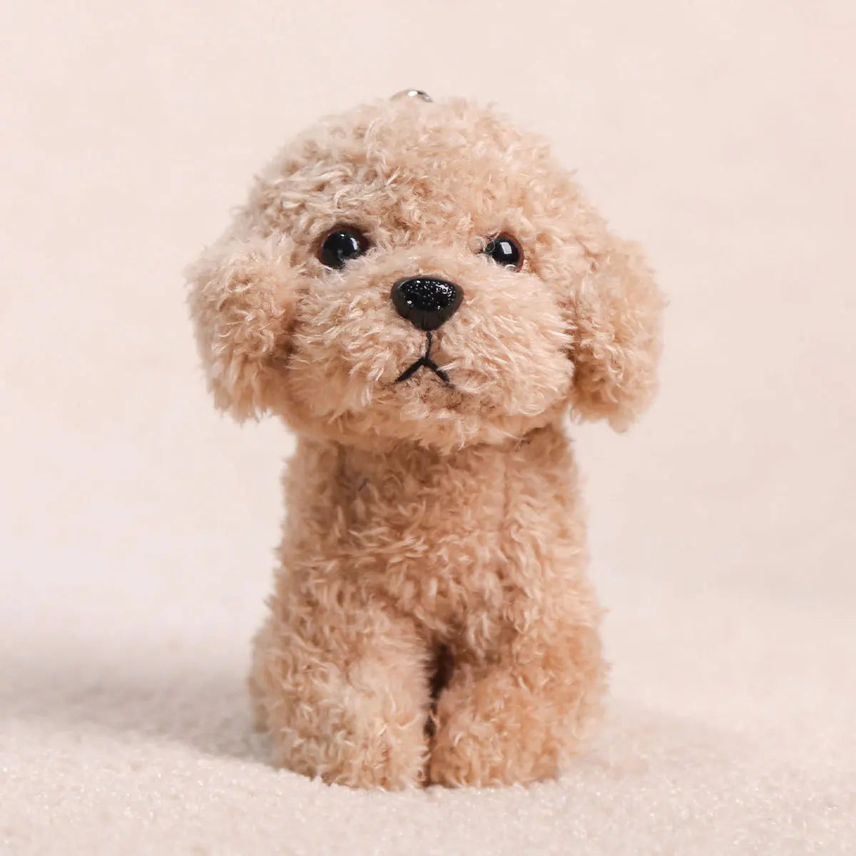 Teddy Poodle Plush Keyring
