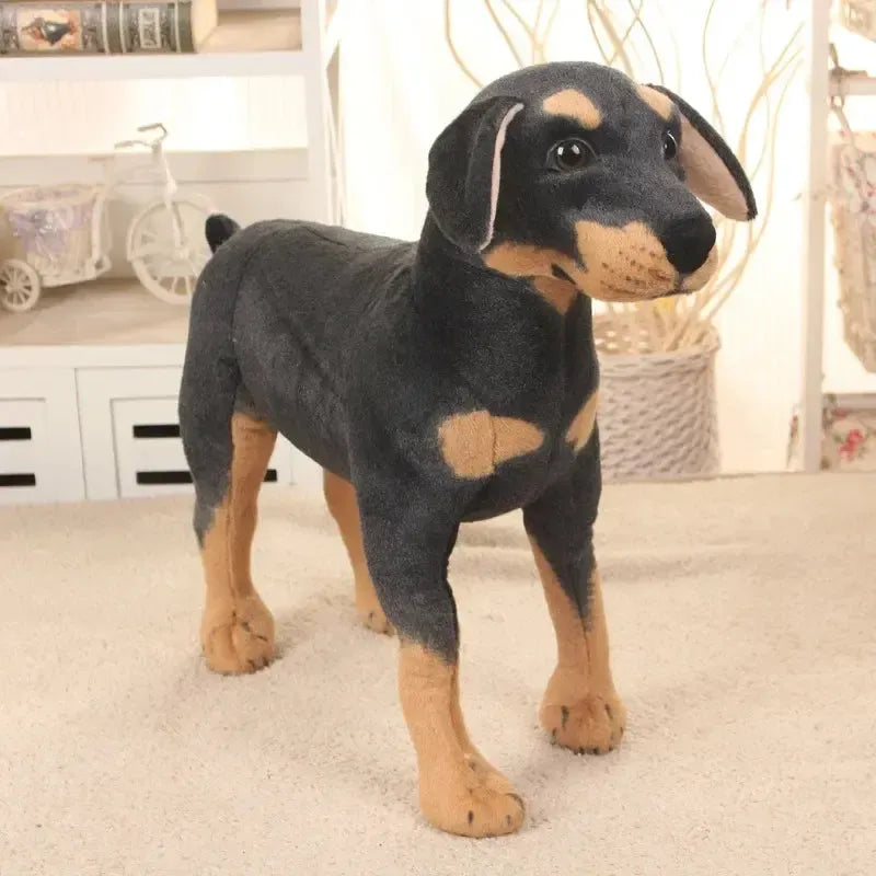 Lifelike Rottweiler Dog Plush