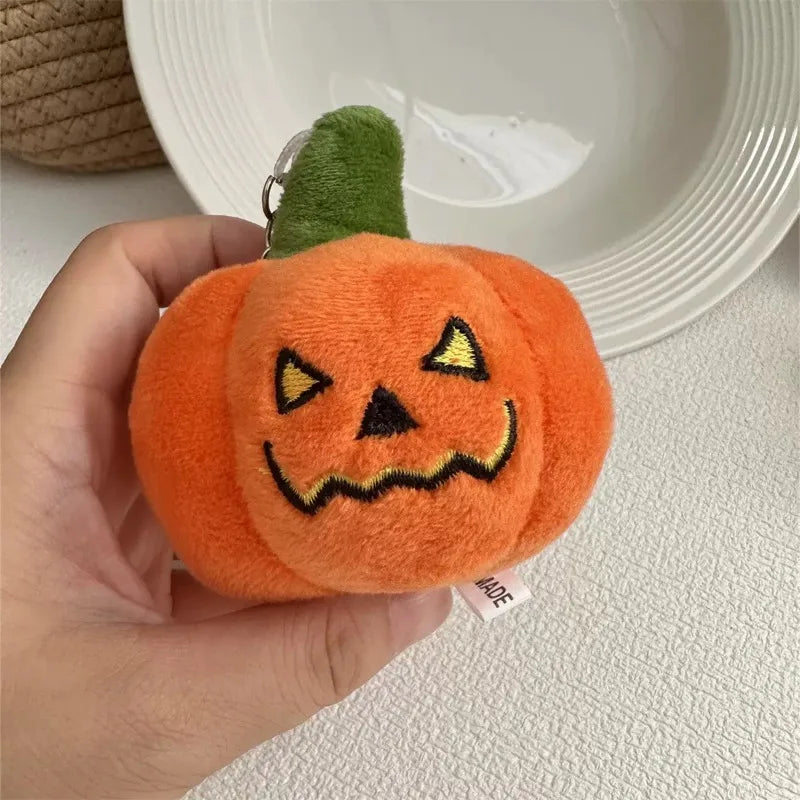 Halloween Pumpkin Keyring Plush