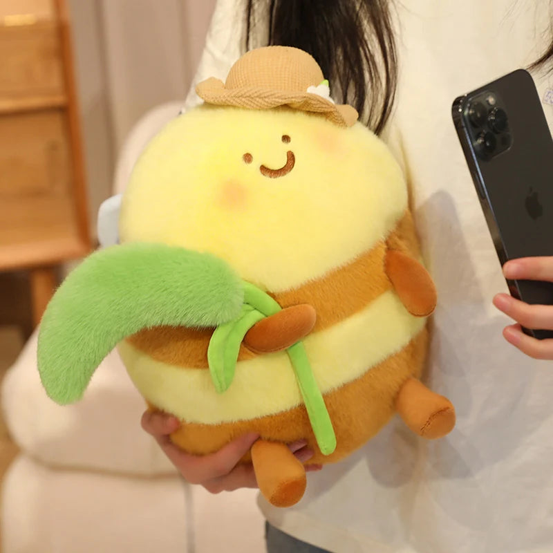 Happy Farmer Bee Plush