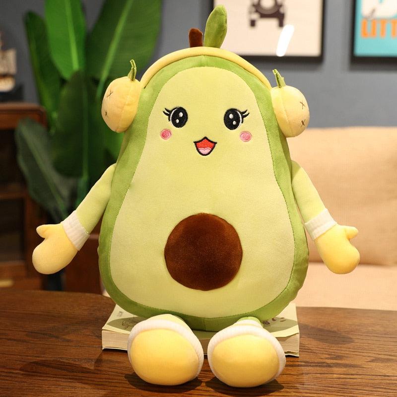Avocado with Headphones Plush