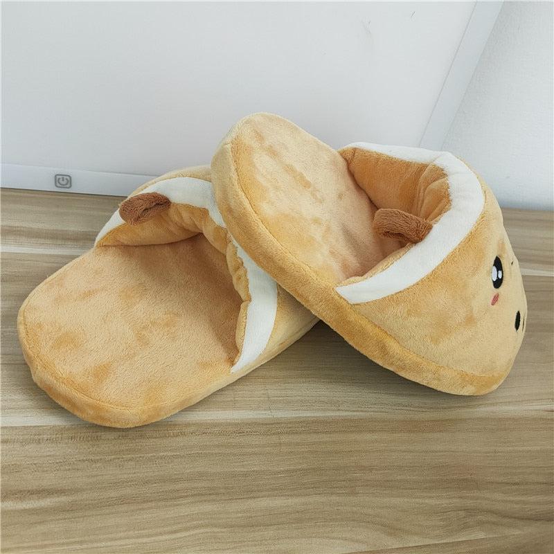 Bubble Tea Plush Slippers