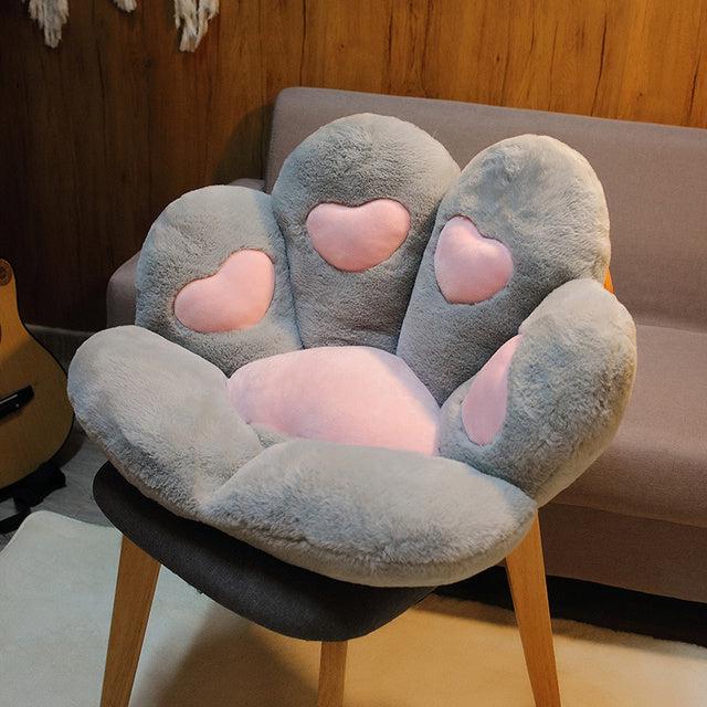Cat Paw Plush Chair Cushion
