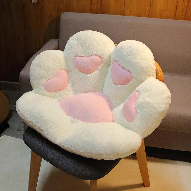 Cat Paw Plush Chair Cushion