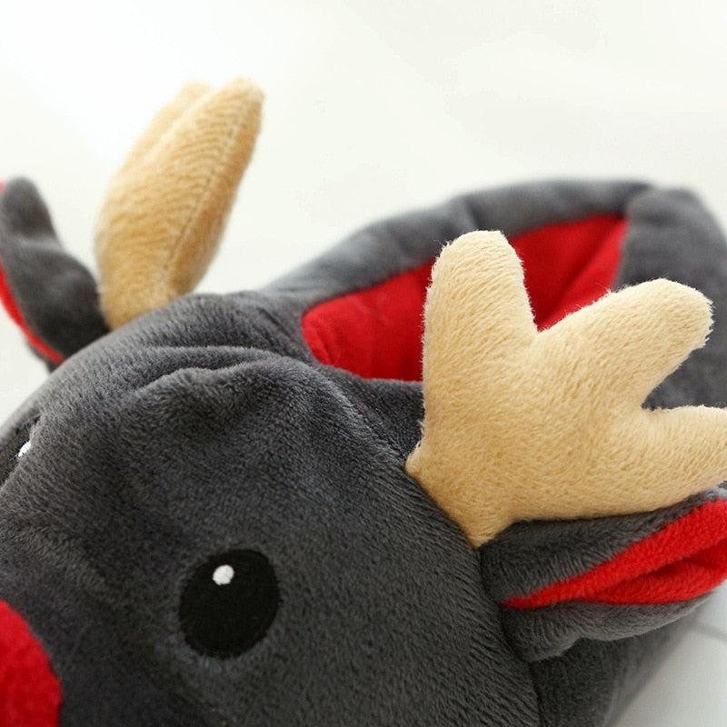 Christmas Reindeer Slippers