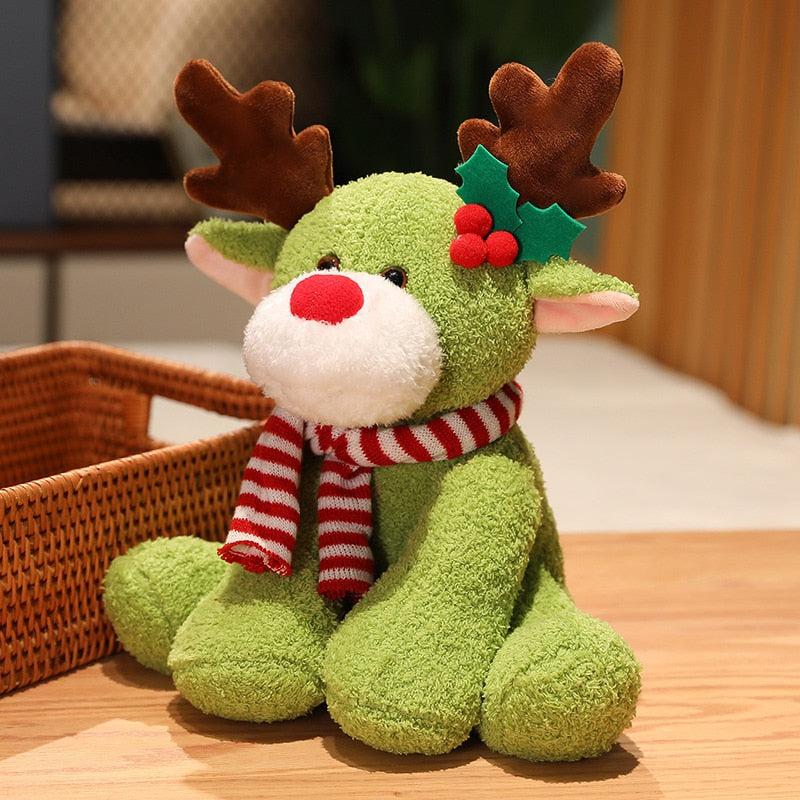 Coloured Reindeer Christmas Plush