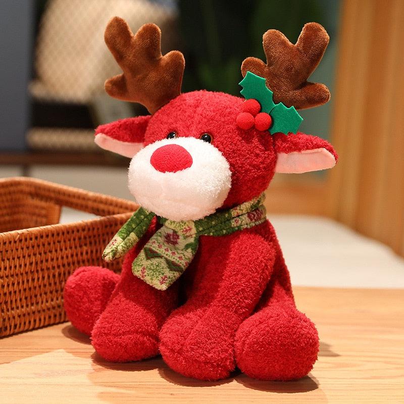 Coloured Reindeer Christmas Plush