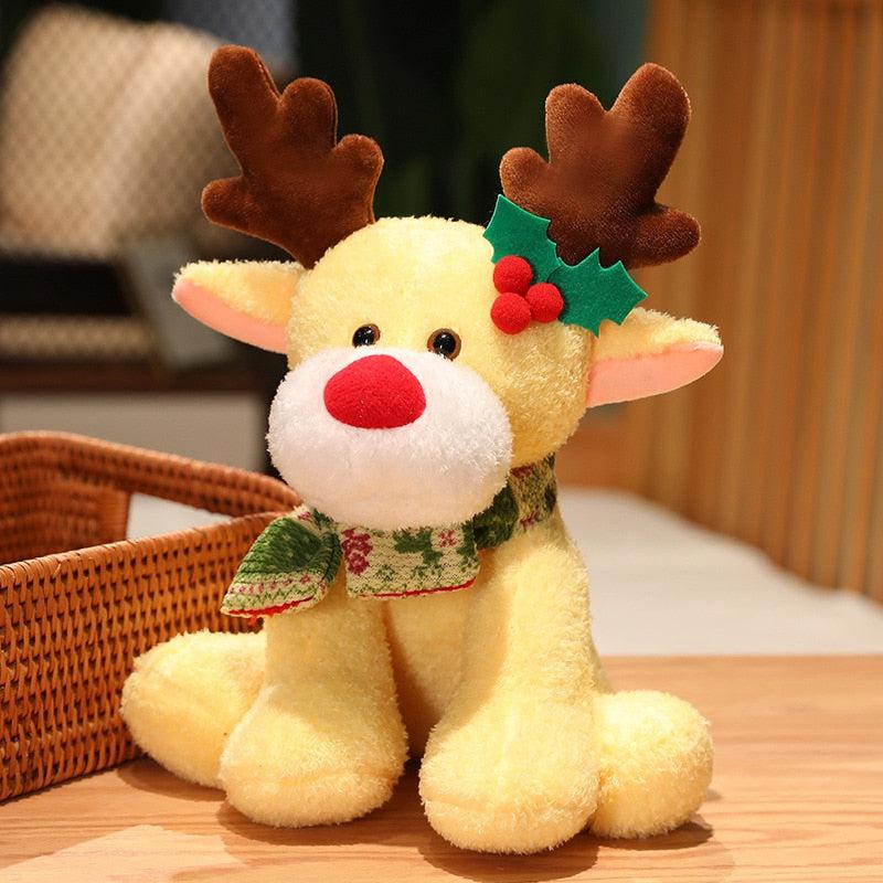 Coloured Reindeer Christmas Plush
