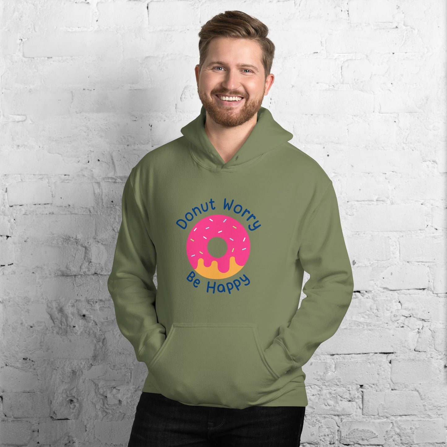 Donut Worry Be Happy Unisex Hoodie