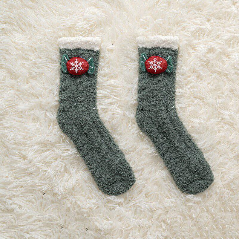 Fluffy Christmas Socks