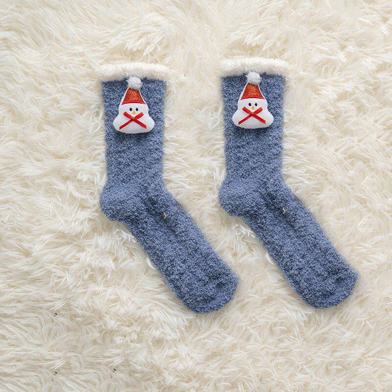 Fluffy Christmas Socks