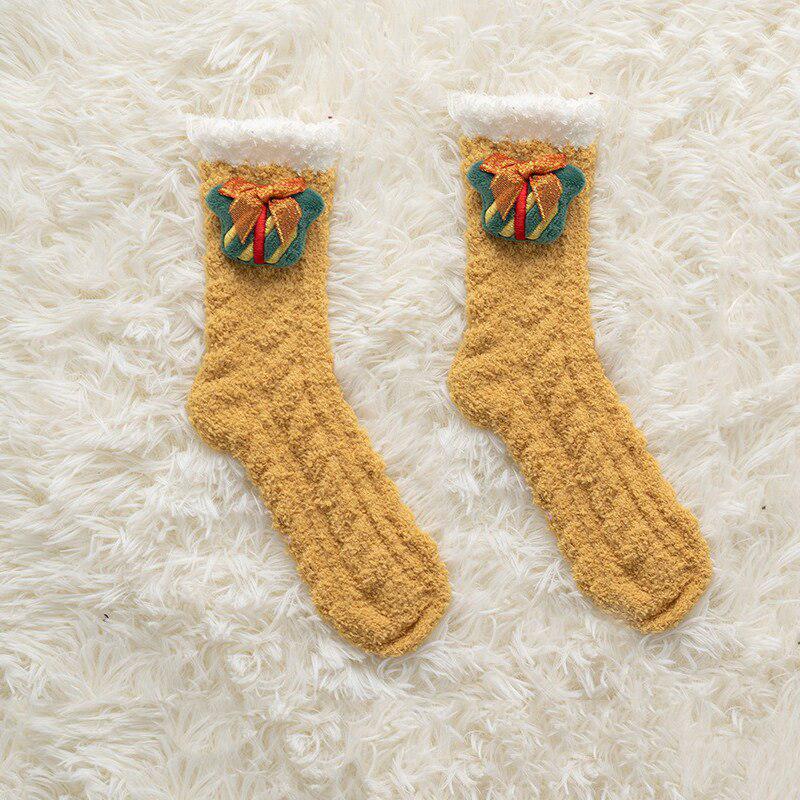 Fluffy Christmas Socks
