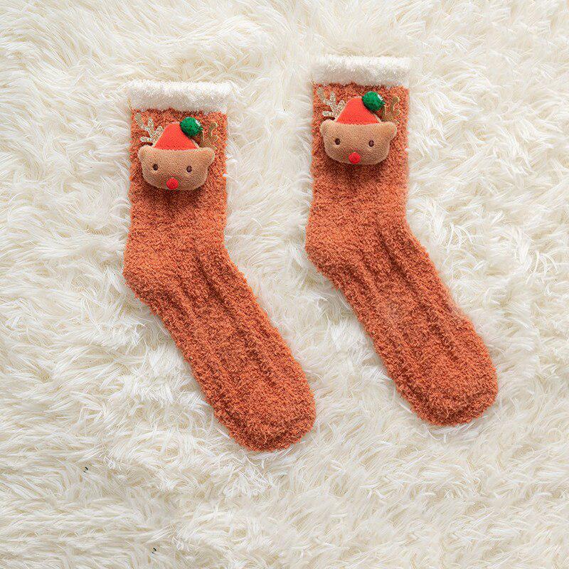 Fluffy Christmas Socks