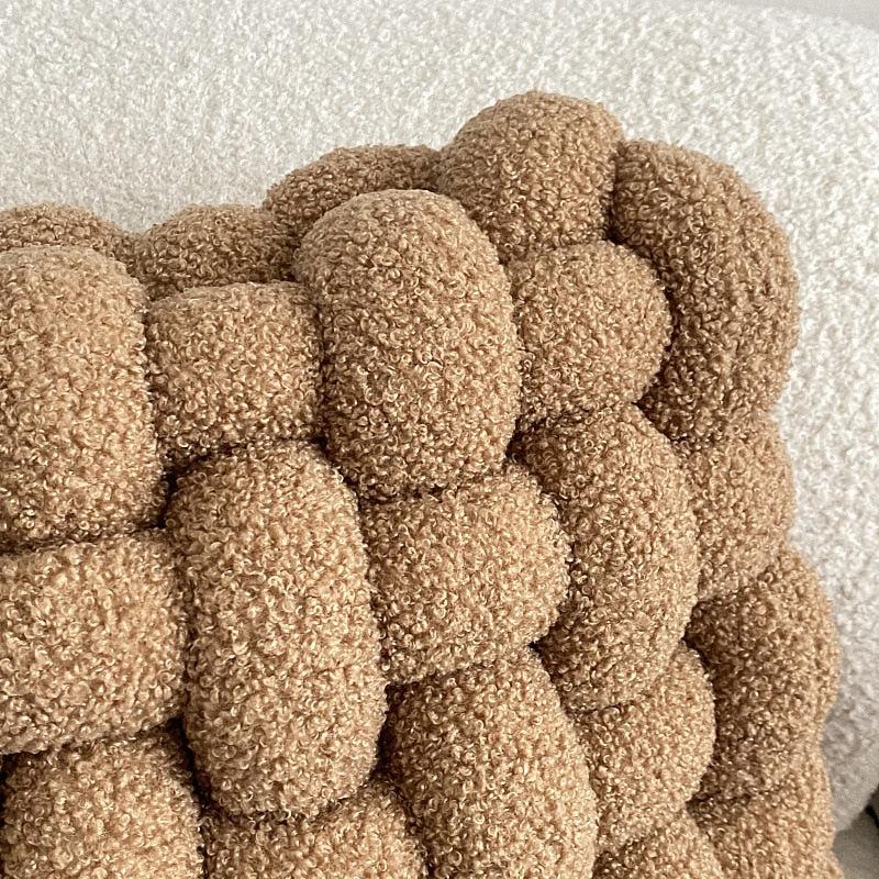 Geometric Woven Square Plush