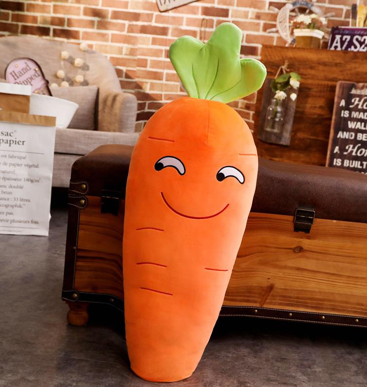 Giant Carrot Emoji Plush