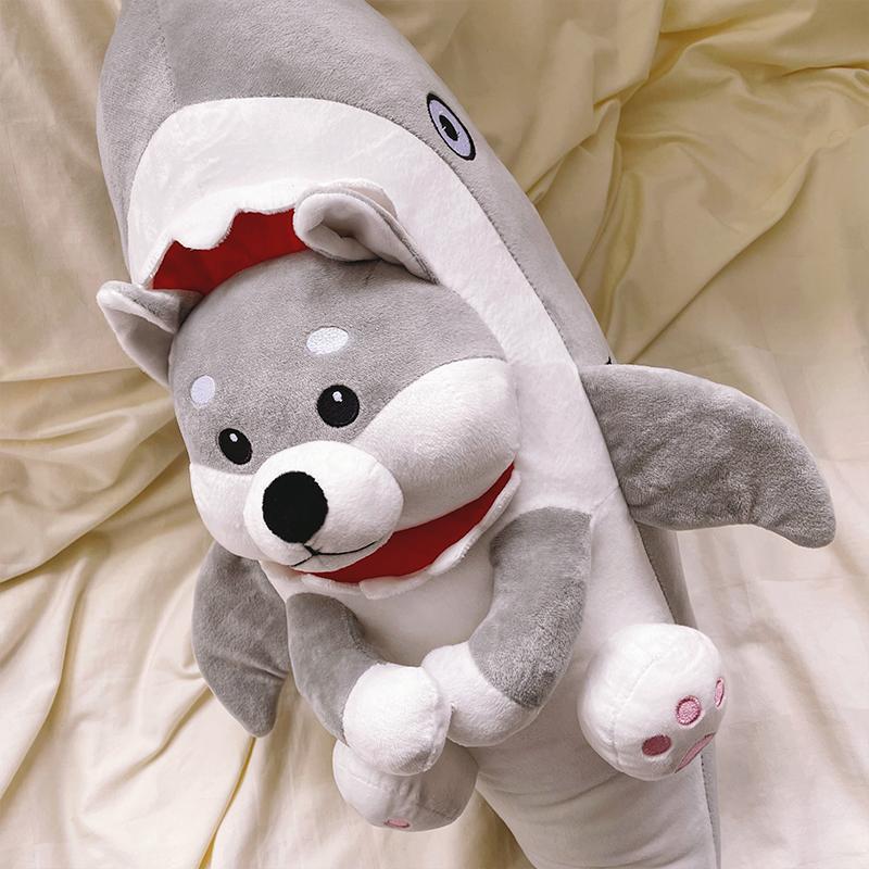 Giant Shiba Inu in Shark Costume Plush