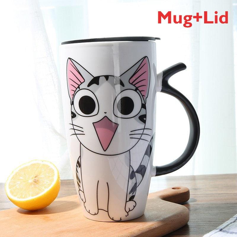 Large Cat Ceramic Mug