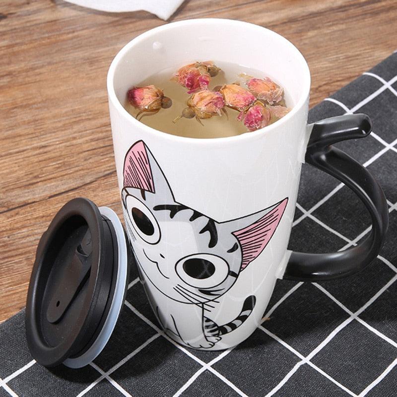 Large Cat Ceramic Mug