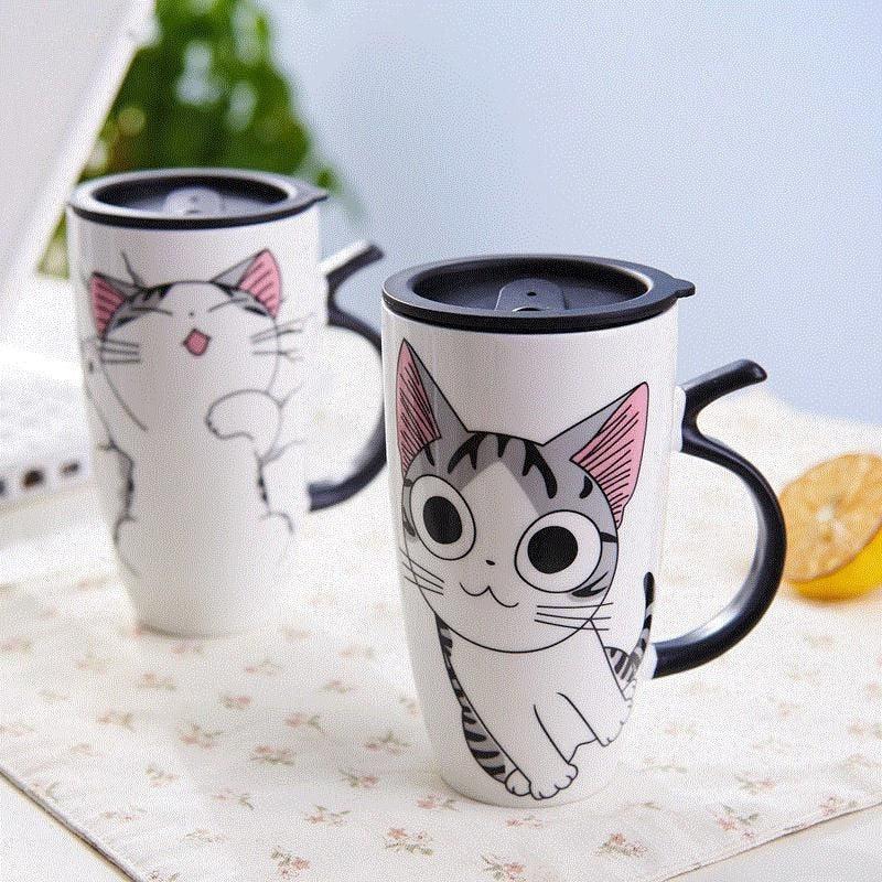 Large Cat Ceramic Mug